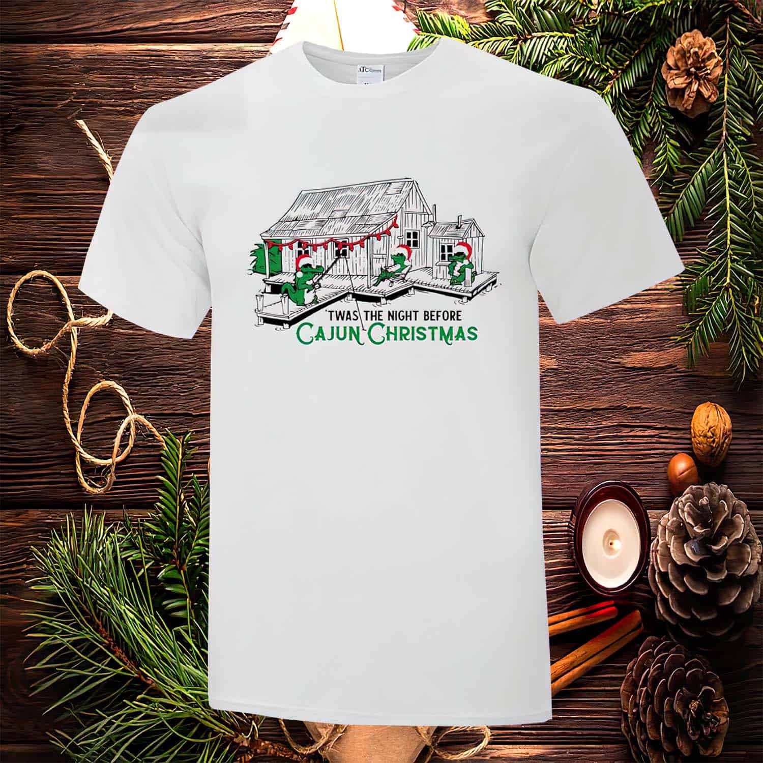 Twas The Night Before Cajun Christmas Shirt Twas The Night Before Cajun Christmas Shirt