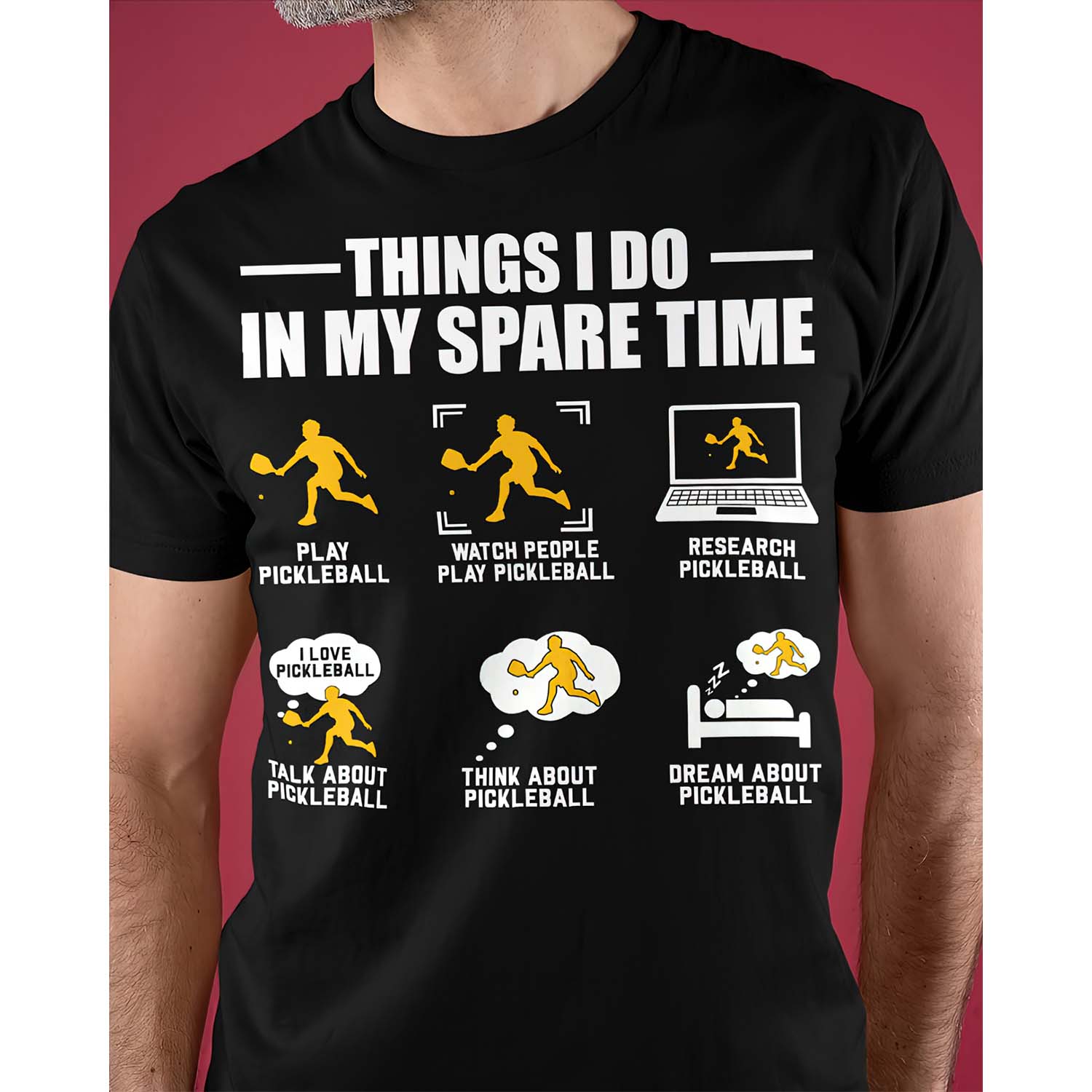 Pickleball Things I Do In My Spare Time Shirt Pickleball Things I Do In My Spare Time Shirt