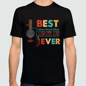 Best Dad Ever Guitar Shirt