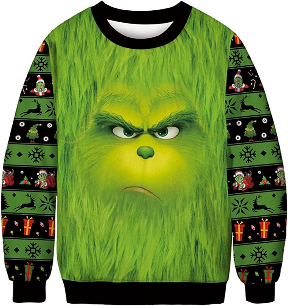 The Grinch Face Ugly Christmas Sweater The Grinch Face Ugly Christmas Sweater