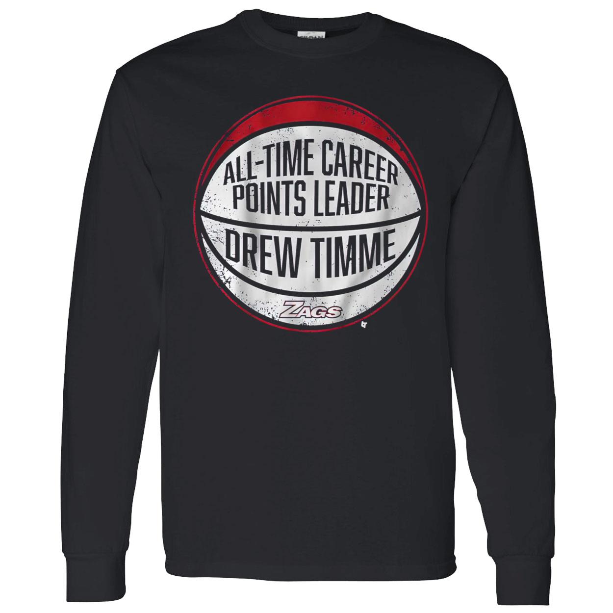 All Time Career Points Leader Drew Timme Shirt All Time Career Points Leader Drew Timme Shirt