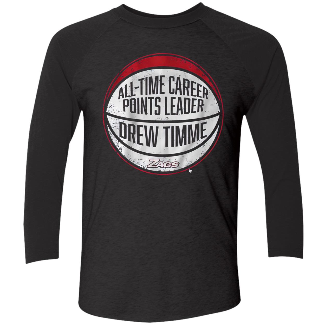 All Time Career Points Leader Drew Timme Shirt All Time Career Points Leader Drew Timme Shirt