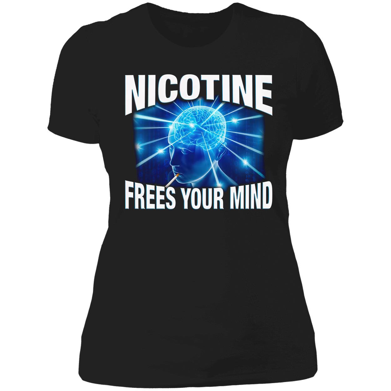Nicotine Frees Your Mind T-Shirt Nicotine Frees Your Mind T-Shirt