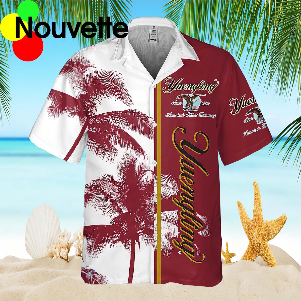 Yuengling Palm Tree Hawaiian Shirt Yuengling Palm Tree Hawaiian Shirt