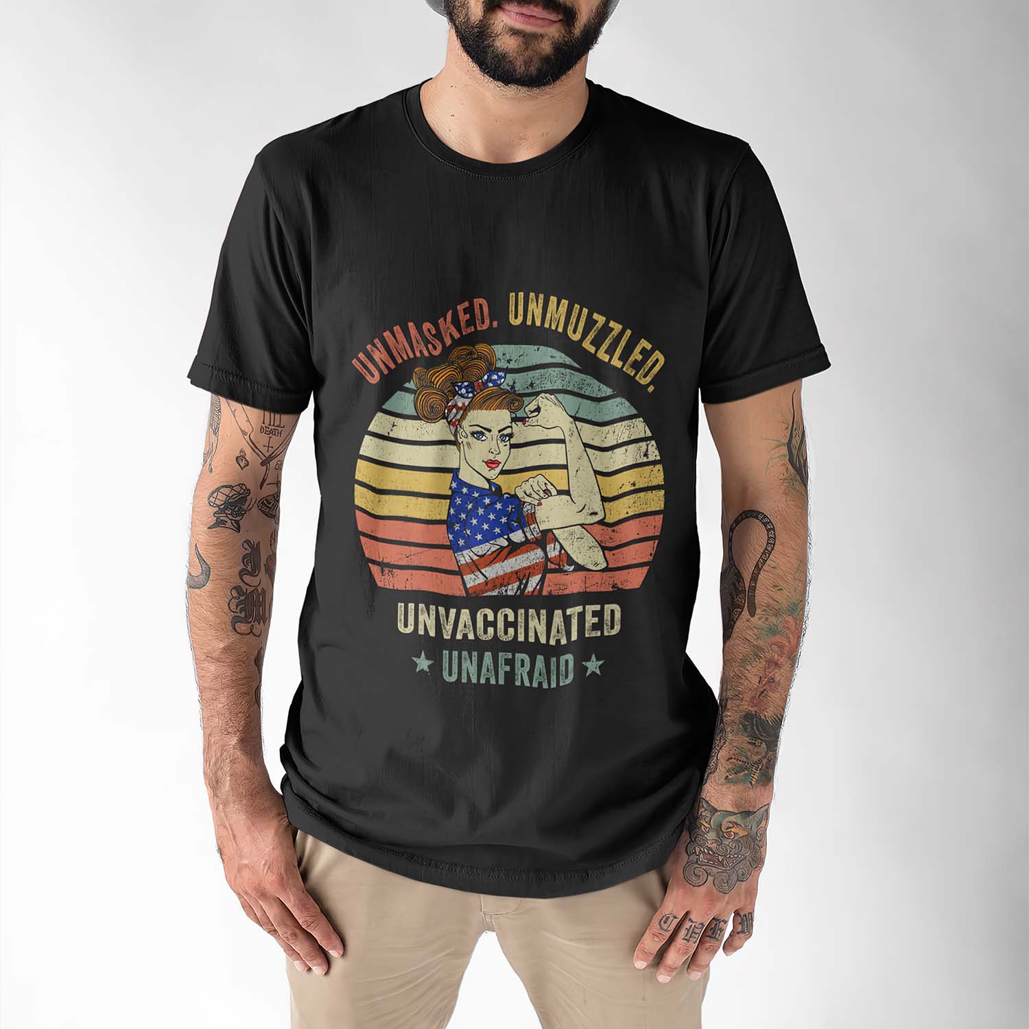 Unmasked Unmuzzled Unvaccinated Unafraid Shirt Unmasked Unmuzzled Unvaccinated Unafraid Shirt