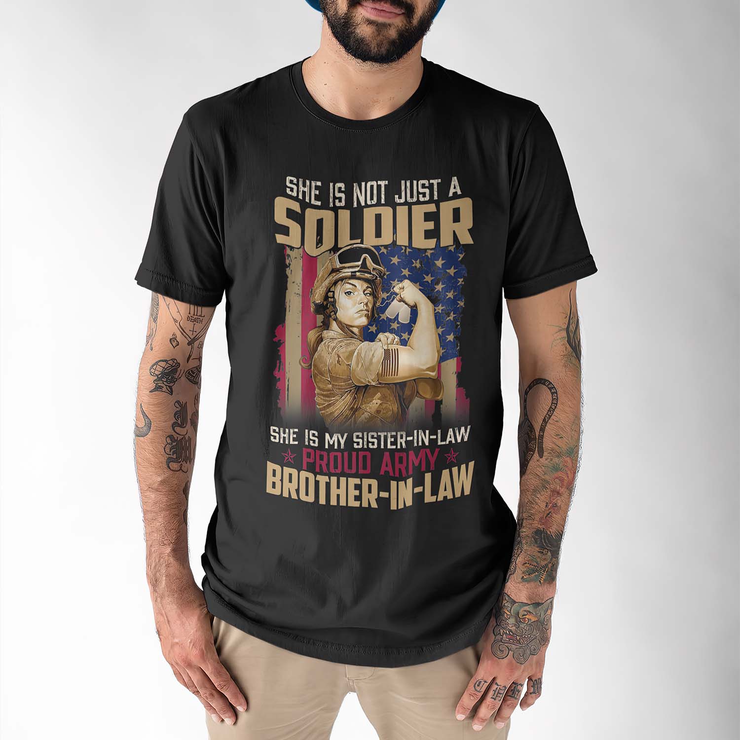 She Is Not Just A Soldier She Is My Sister In Law Proud Army Brother In Law Shirt She Is Not Just A Soldier She Is My Sister In Law Proud Army Brother In Law Shirt