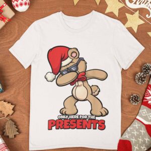 Dabbing Reindeer Santa Only Here For The Presents Christmas Shirt