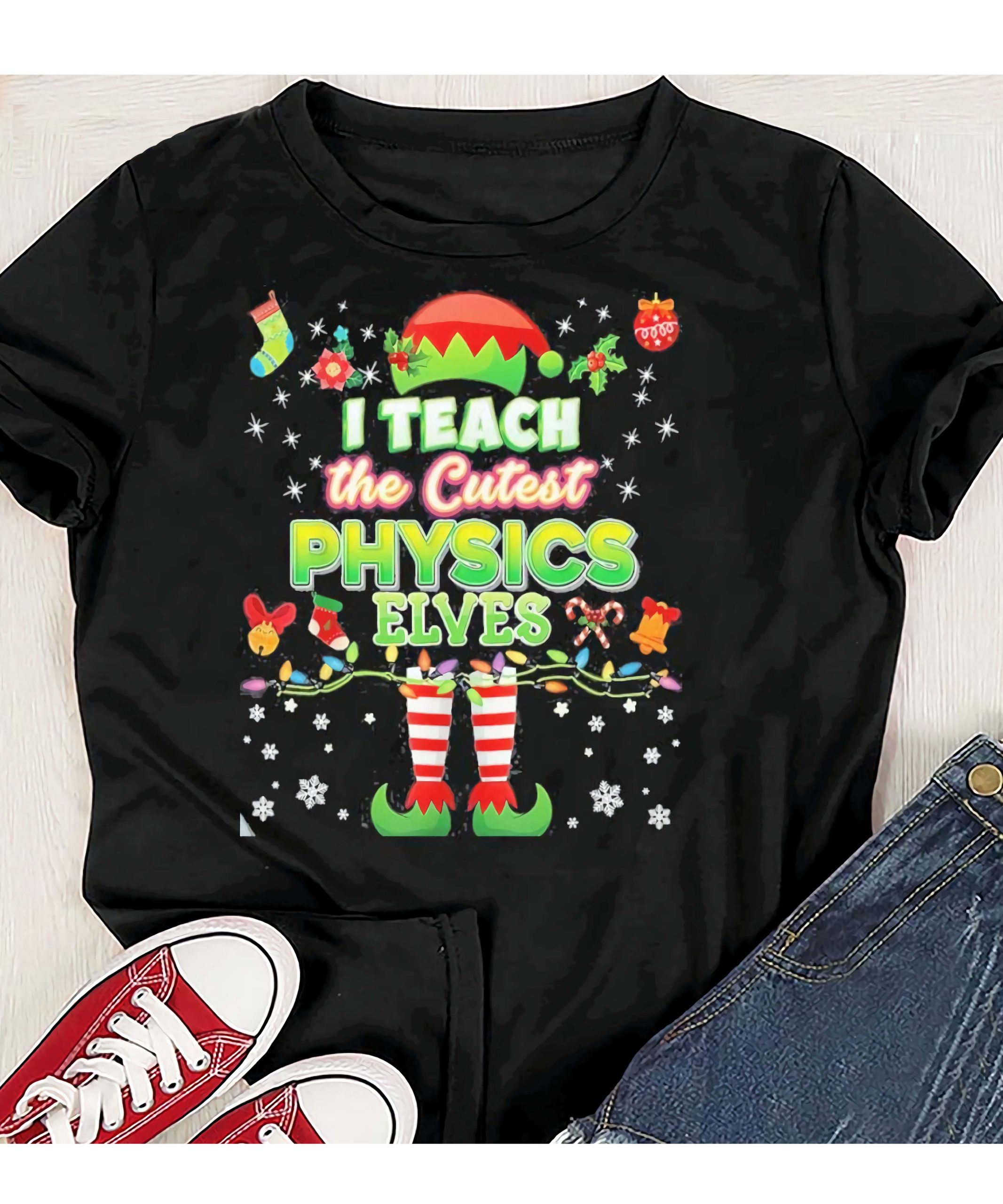 I Teach The Cutest Little Elves Christmas Shirt