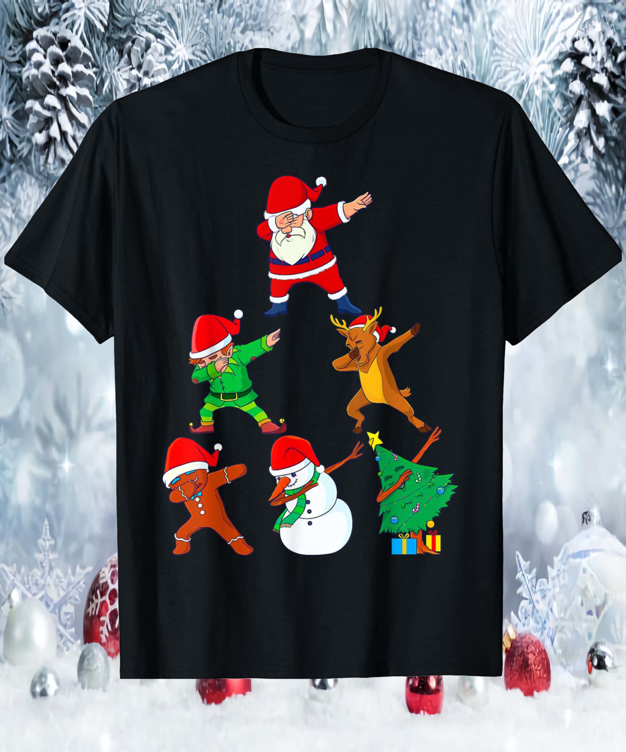 Dabbing Santa Friend Xmas Shirt Dabbing Santa Friend Xmas Shirt