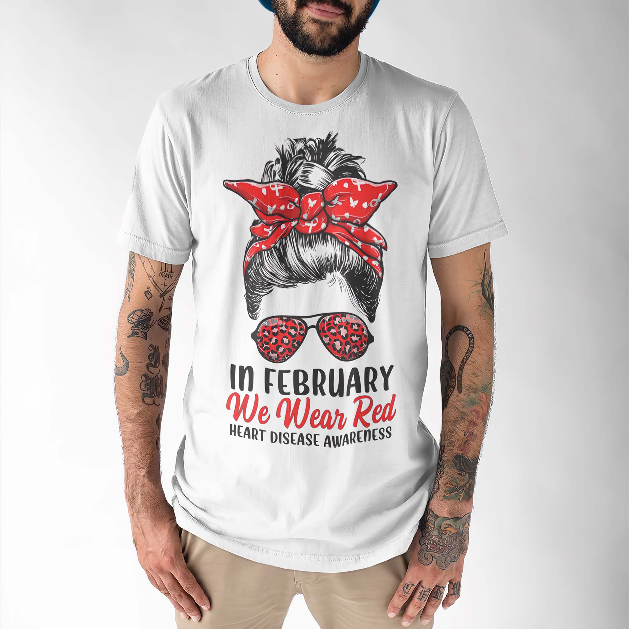 In February We Wear Red Heart Disease Awareness Shirt In February We Wear Red Heart Disease Awareness Shirt