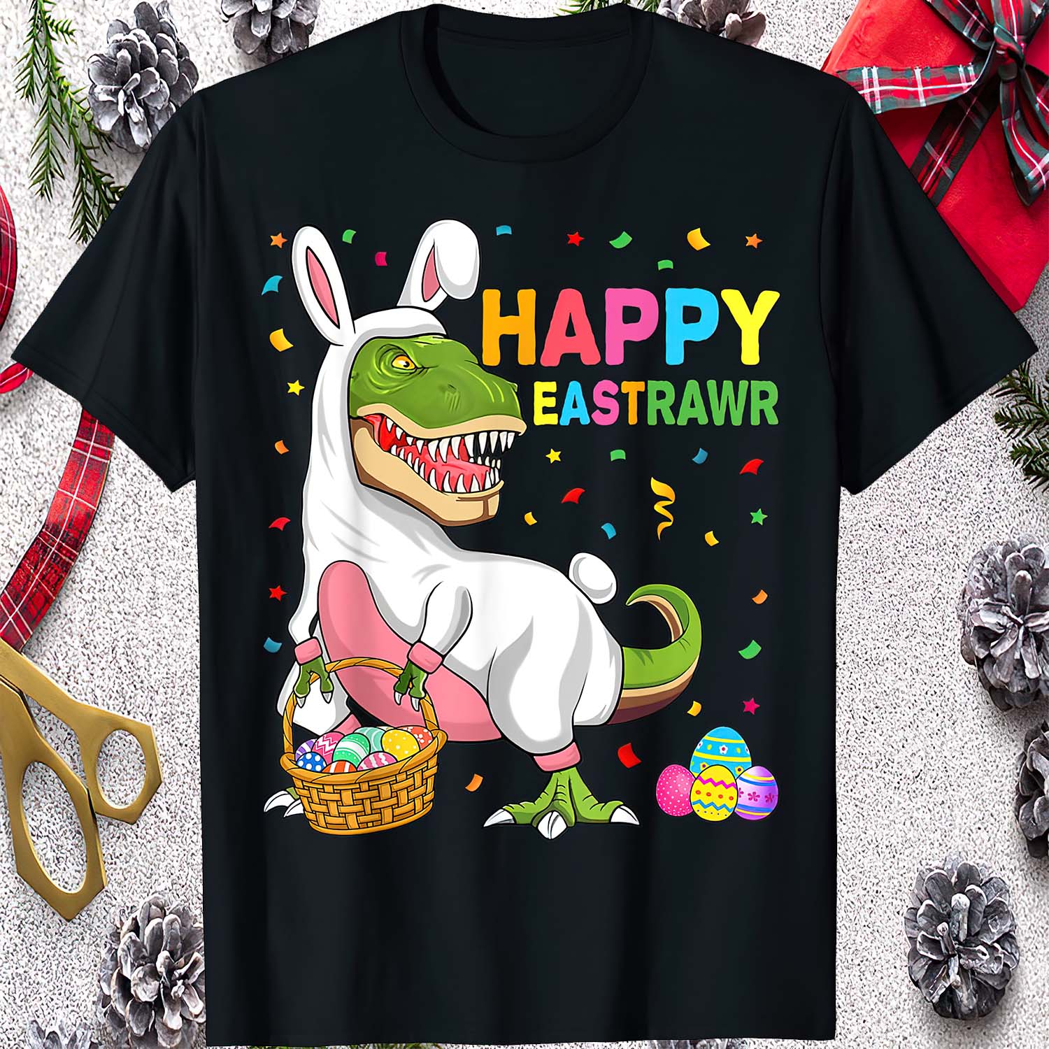 T-Rex Happy Eastrawr Shirt T-Rex Happy Eastrawr Shirt