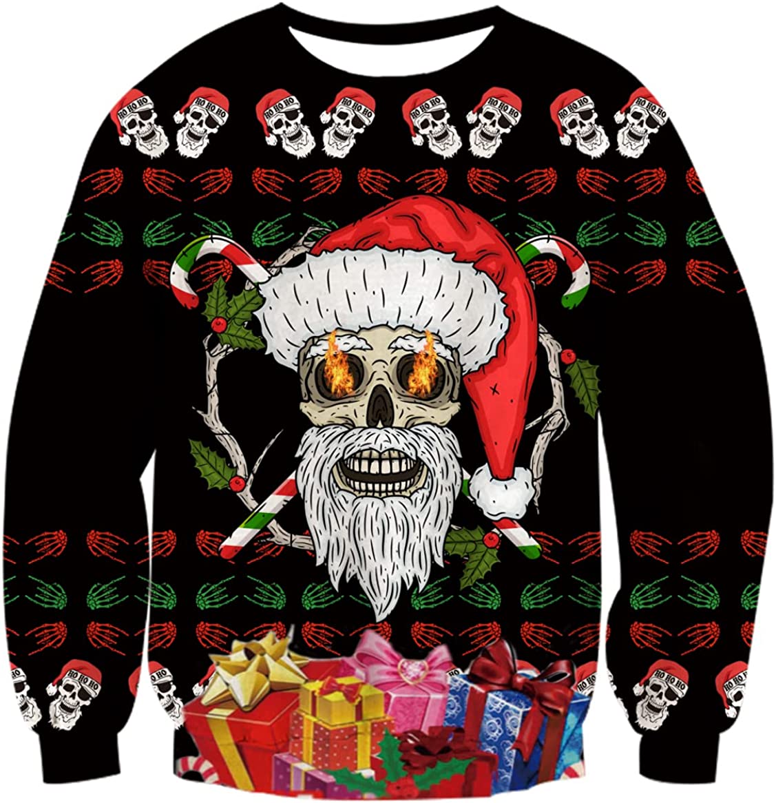 Skull Santa Ugly Christmas Gift Sweater Skull Santa Ugly Christmas Gift Sweater