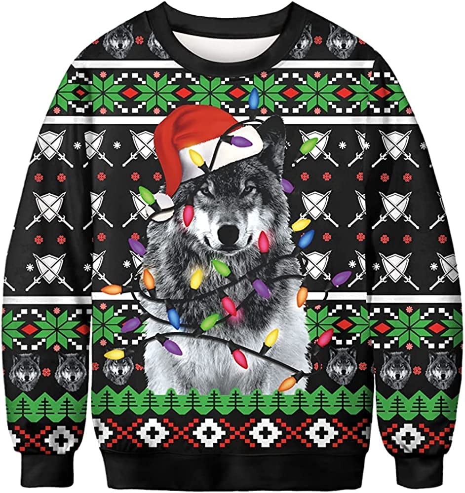 Wolf Santa Ugly Christmas Sweater Wolf Santa Ugly Christmas Sweater