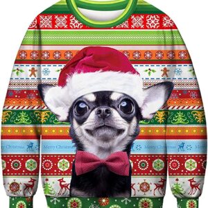Chihuahua Santa Ugly Christmas Sweater