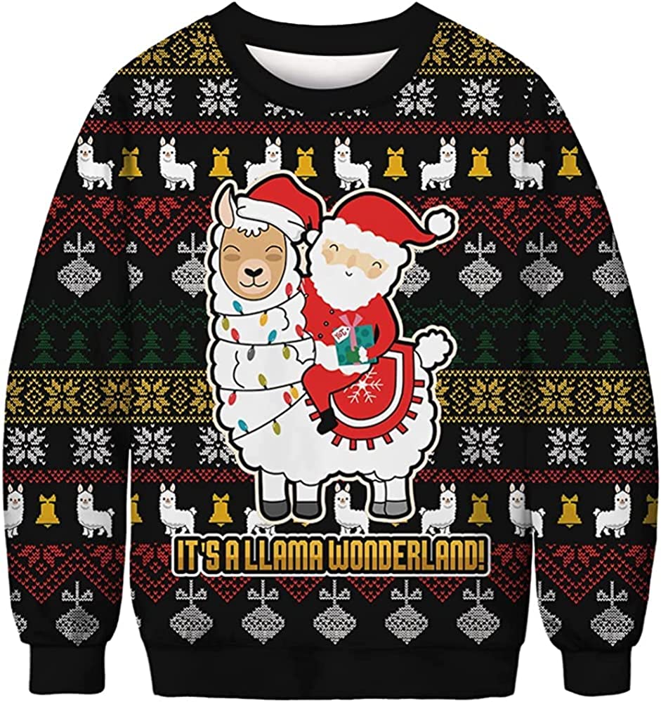 Santa It’S A Llama Wonderland Christmas Sweater Santa It’S A Llama Wonderland Christmas Sweater