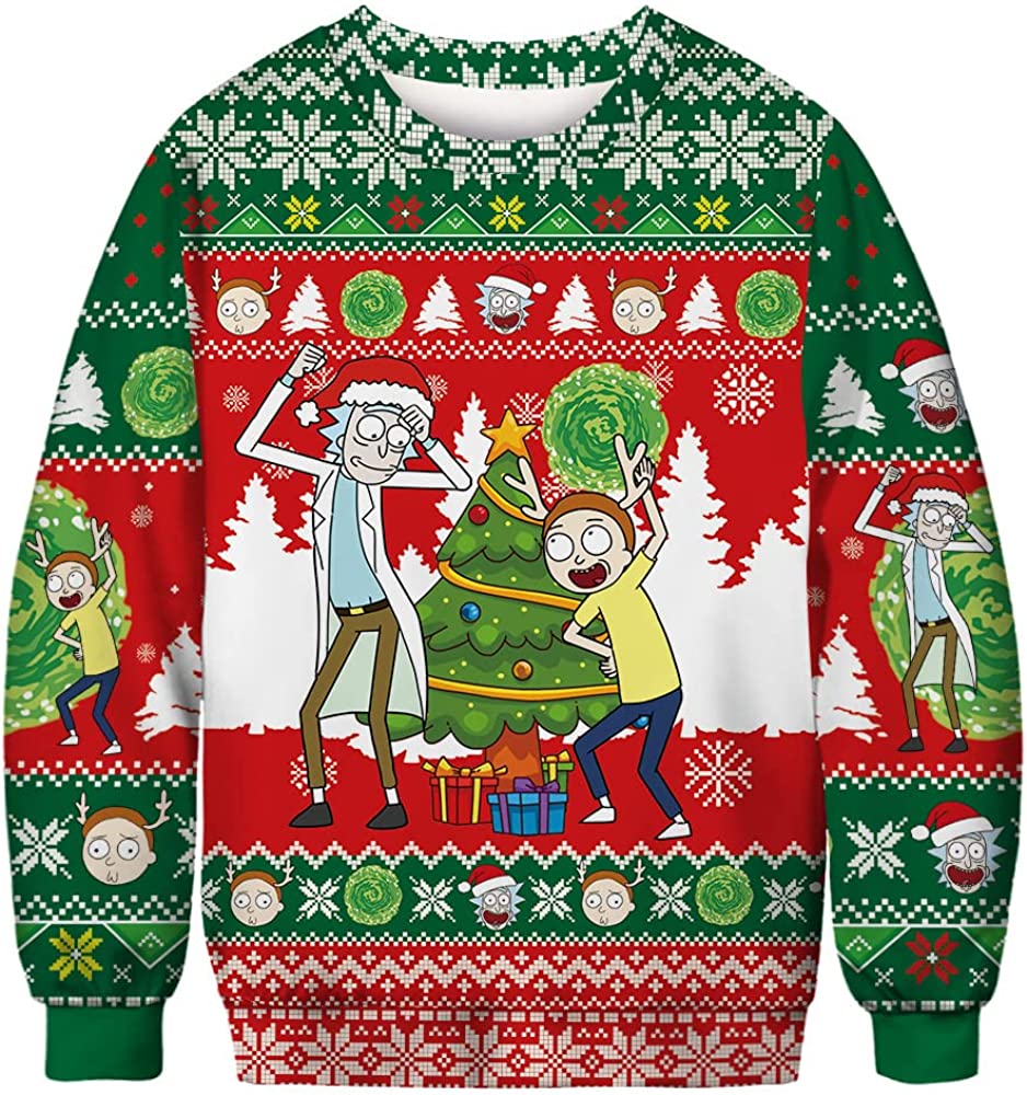 R*Ck And Morty Christmas Gift Sweater R*Ck And Morty Christmas Gift Sweater