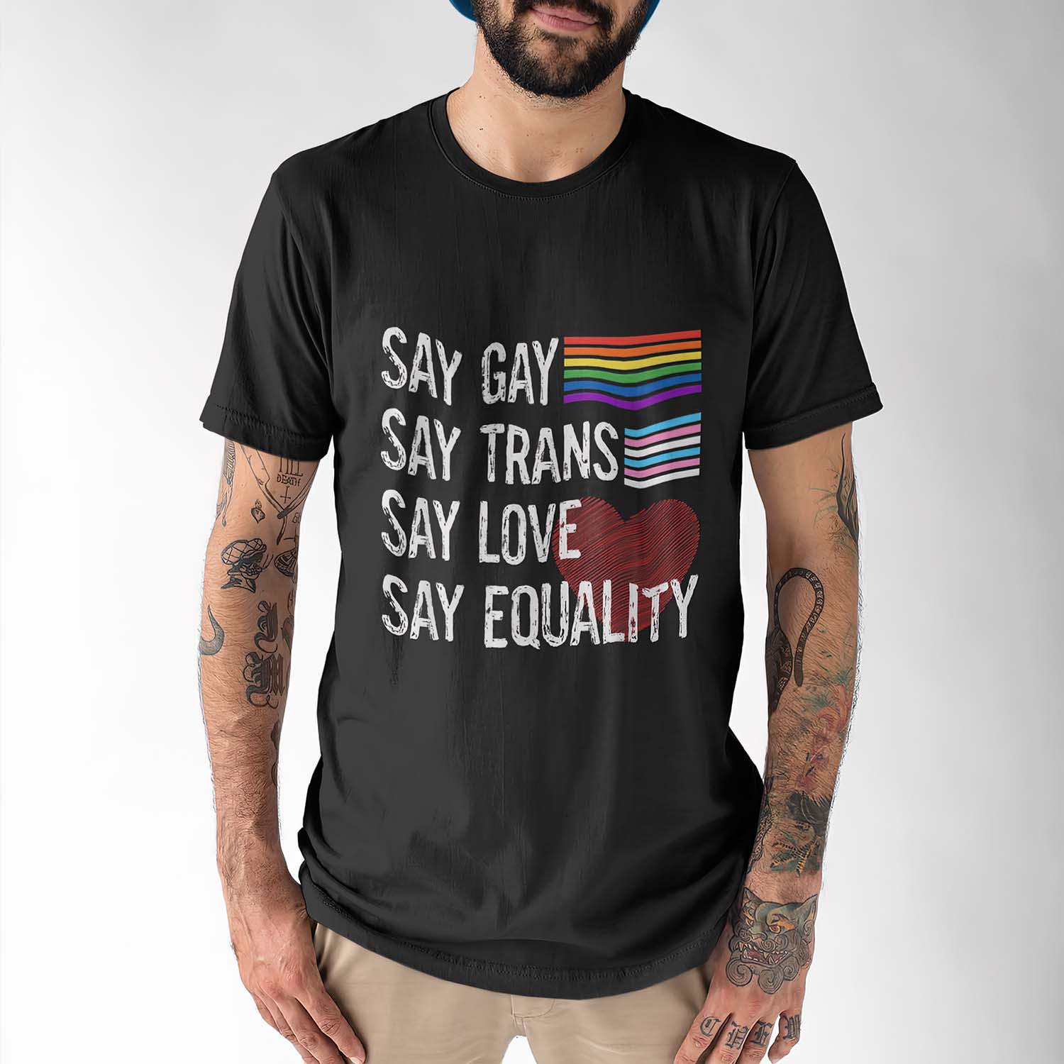 Say Gay Say Trans Say Love Say Equality Shirt Say Gay Say Trans Say Love Say Equality Shirt