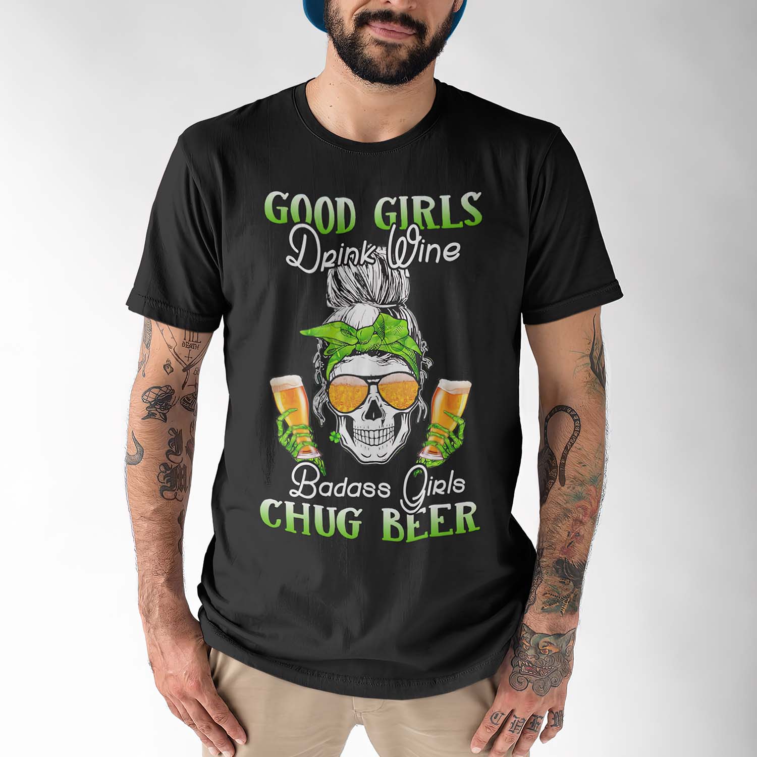 Good Girls Drink Wine Badass Girls Chug Beer Shirt Good Girls Drink Wine Badass Girls Chug Beer Shirt