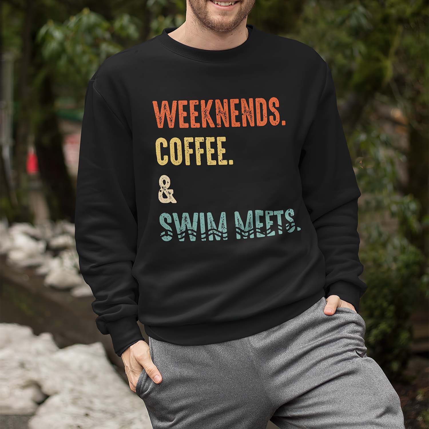 Weekends Coffee And Swim Meets Sweatshirt Weekends Coffee And Swim Meets Sweatshirt