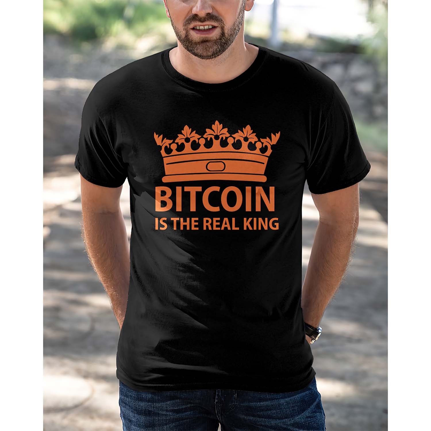 Bitcoin Is The Real King Shirt Bitcoin Is The Real King Shirt