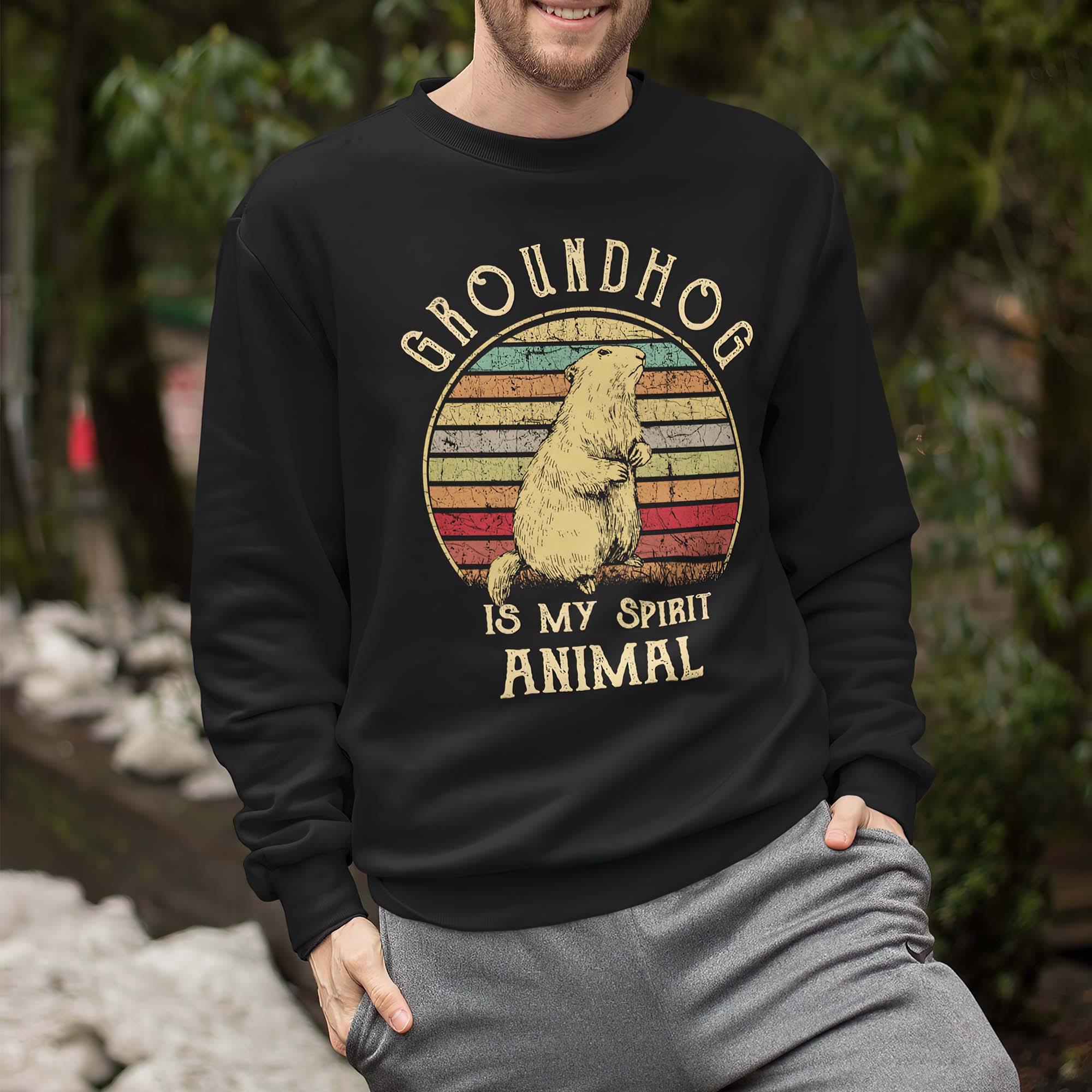 Groundhog Is My Spirit Animal Vintage Sweatshirt Groundhog Is My Spirit Animal Vintage Sweatshirt