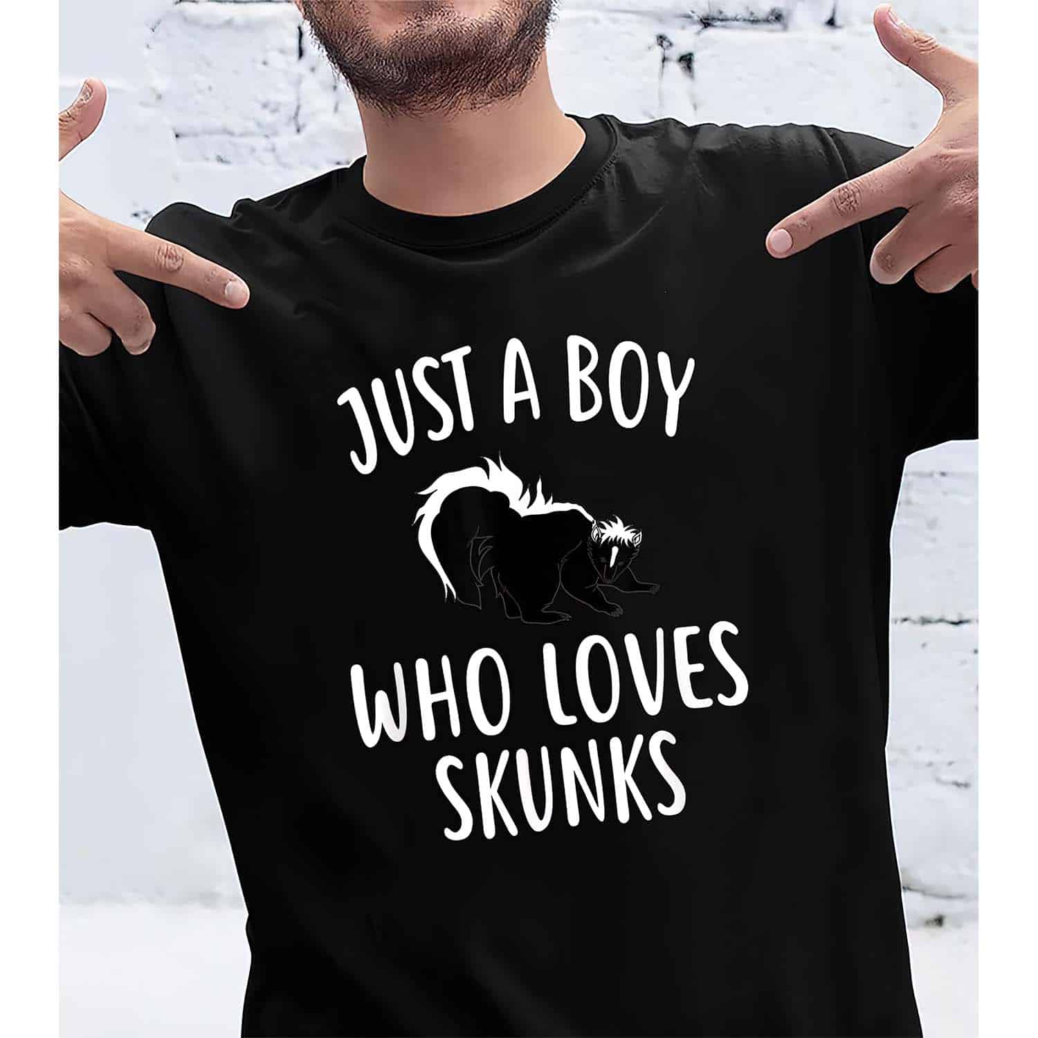 Just A Boy Who Loves Skunks Shirt Just A Boy Who Loves Skunks Shirt