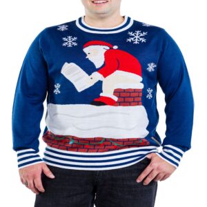 Santa Sitting On Chimney Christmas Sweater