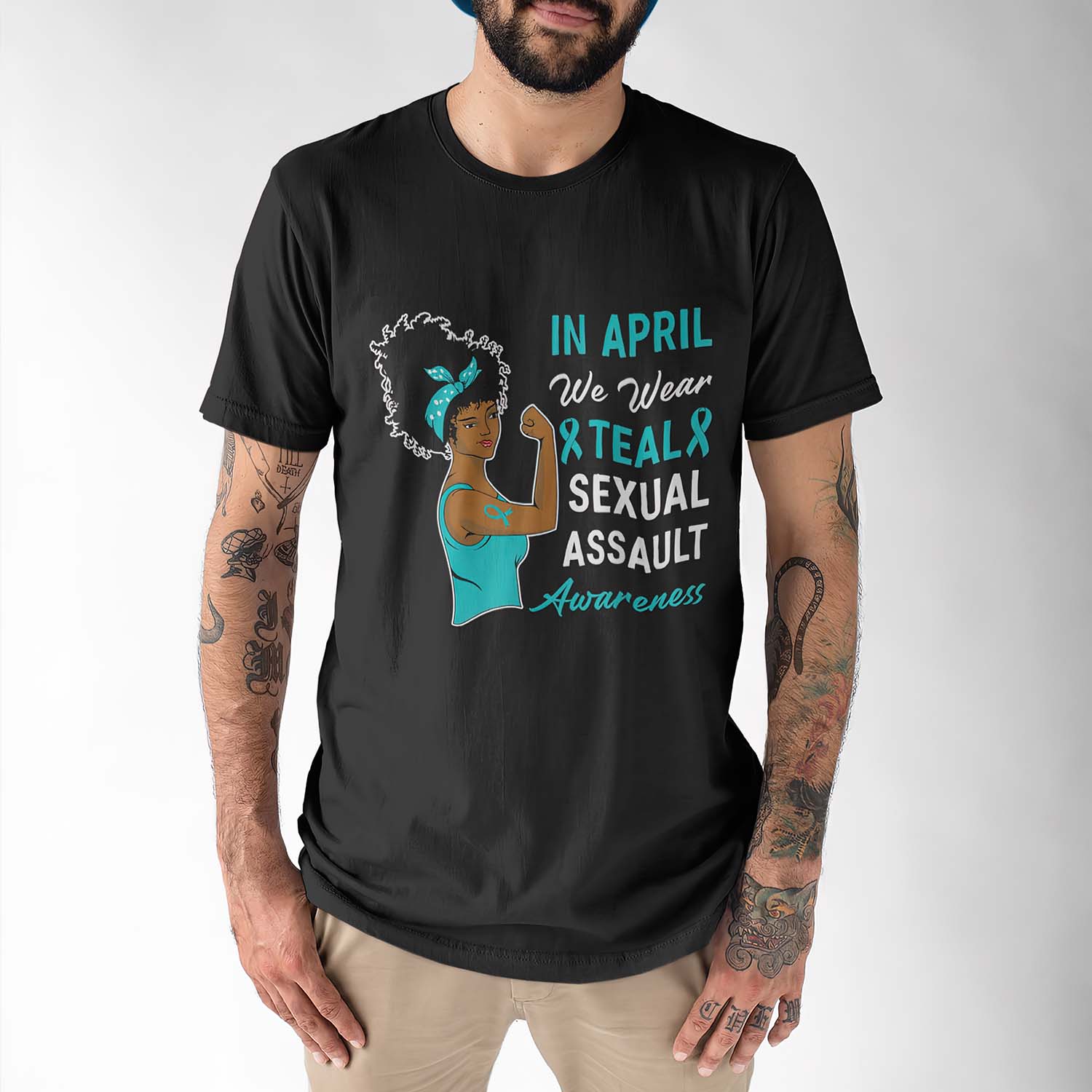 In April We Wear Teal Sexual Assault Awareness Shirt In April We Wear Teal Sexual Assault Awareness Shirt