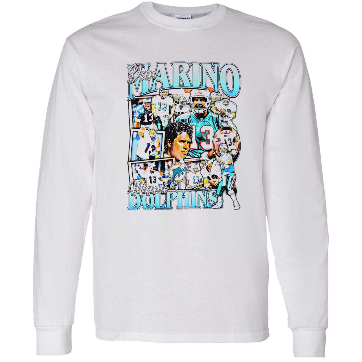 Miami Dolphins Dan Marino Picture Collage Shirt Miami Dolphins Dan Marino Picture Collage Shirt