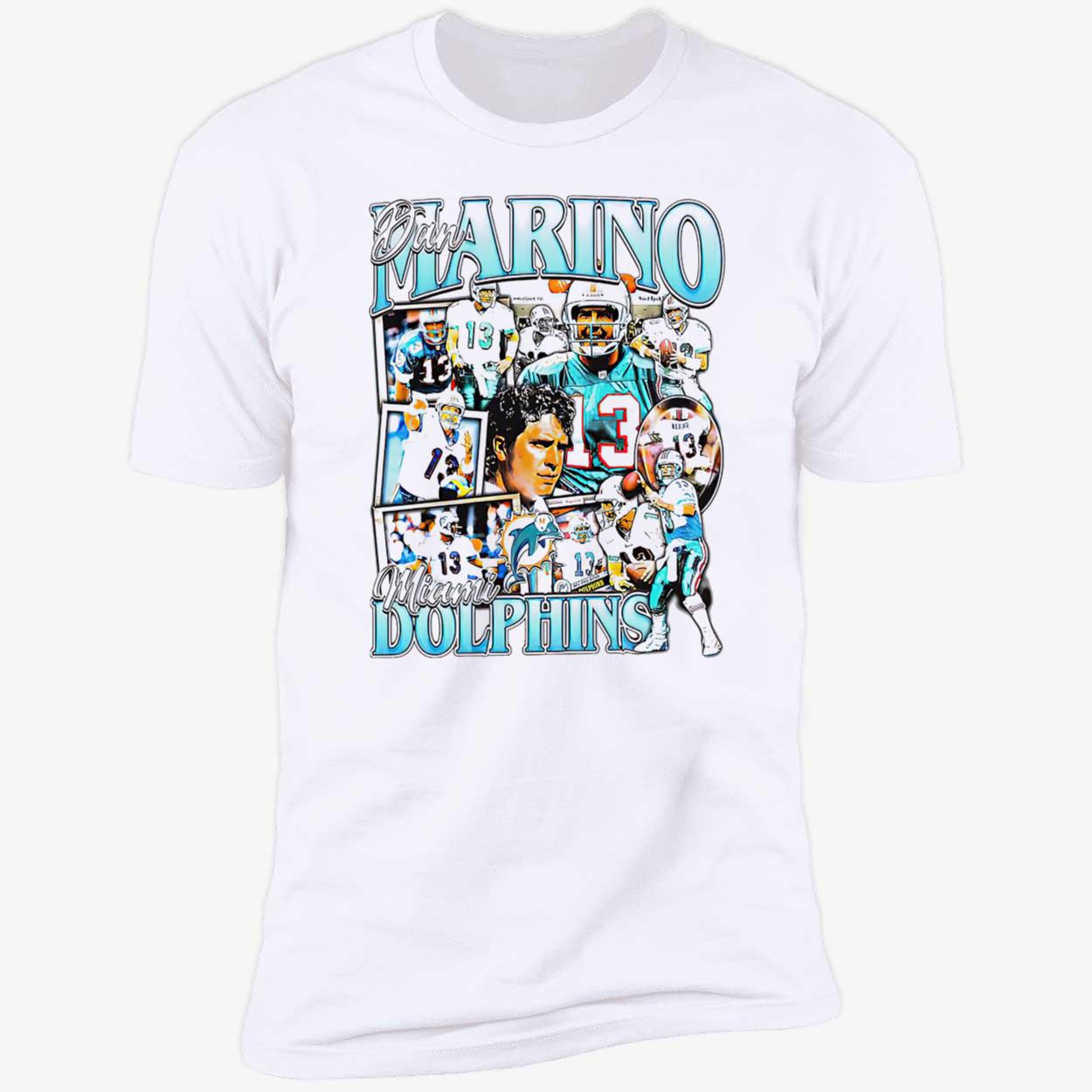 Miami Dolphins Dan Marino Picture Collage Shirt Miami Dolphins Dan Marino Picture Collage Shirt
