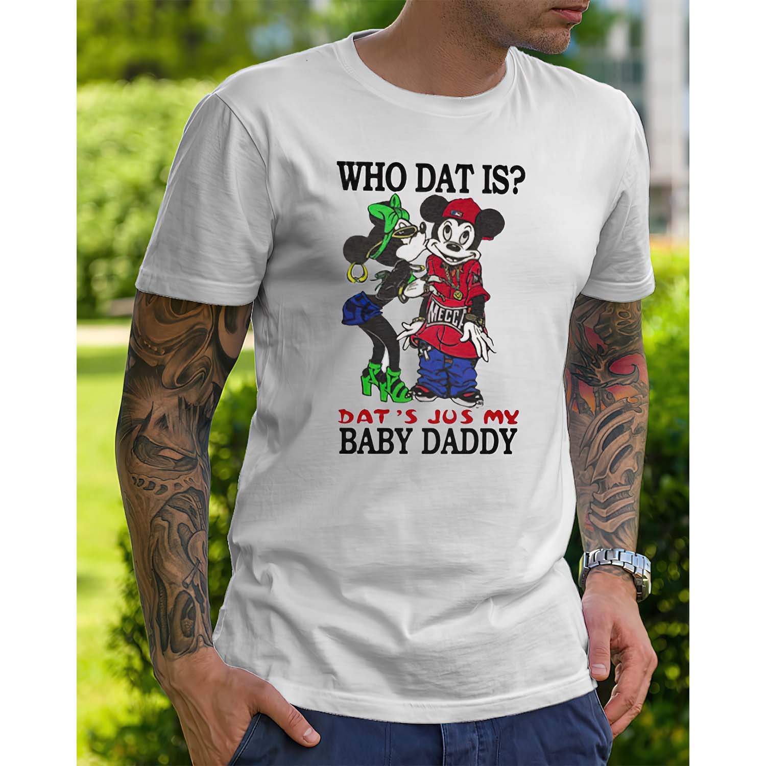 Who Dat Is Dat’S Jus My Baby Daddy Shirt Who Dat Is Dat’S Jus My Baby Daddy Shirt