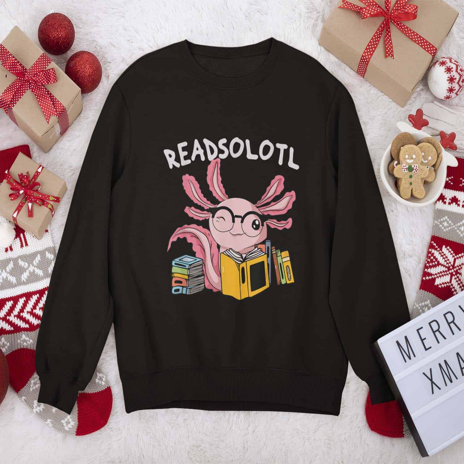 Readsolotl Axolotl Sweatshirt Readsolotl Axolotl Sweatshirt