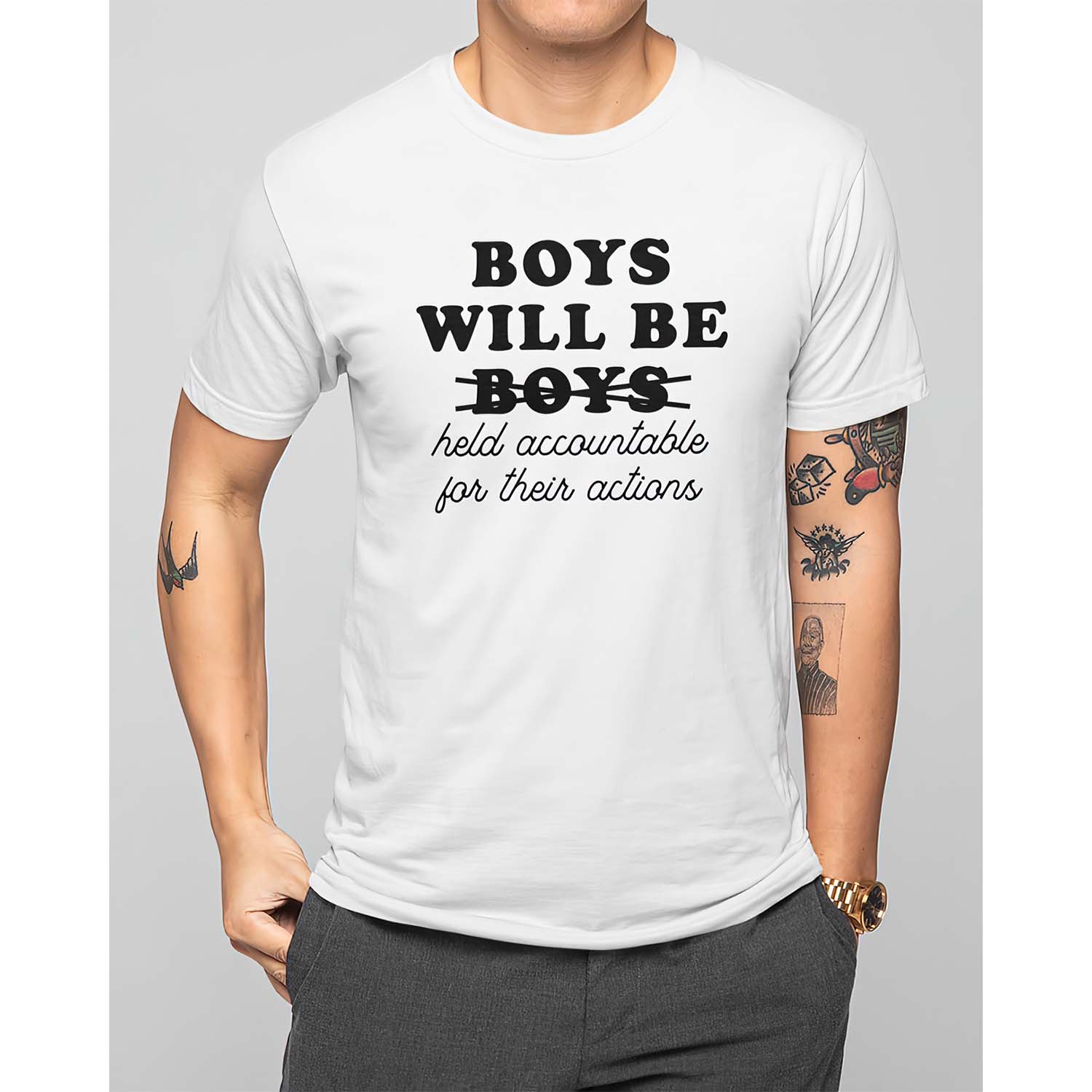 Boys Will Be Held Accountable For Their Actions Shirt Boys Will Be Held Accountable For Their Actions Shirt