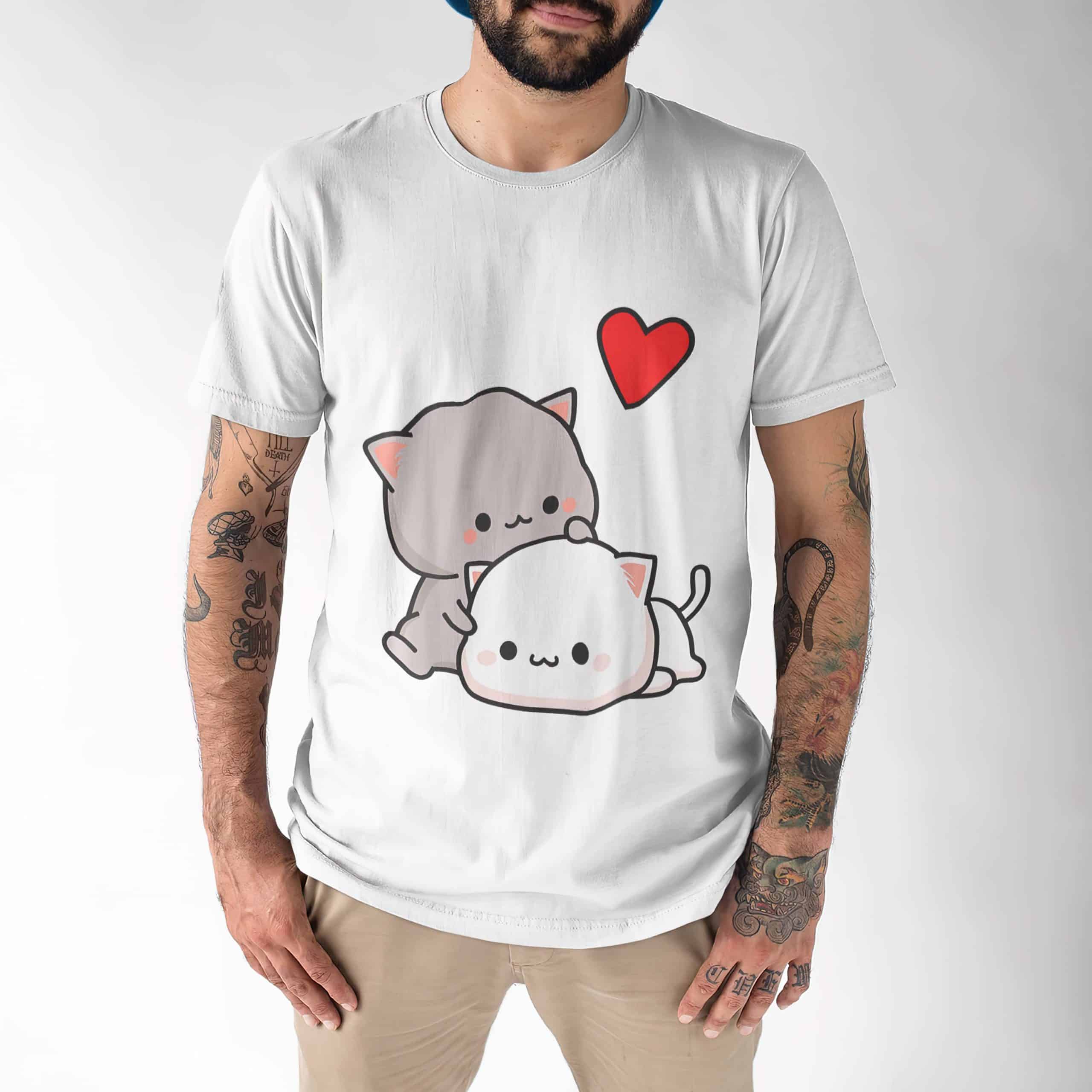 Mochi Peach Cat Goma Love Shirt