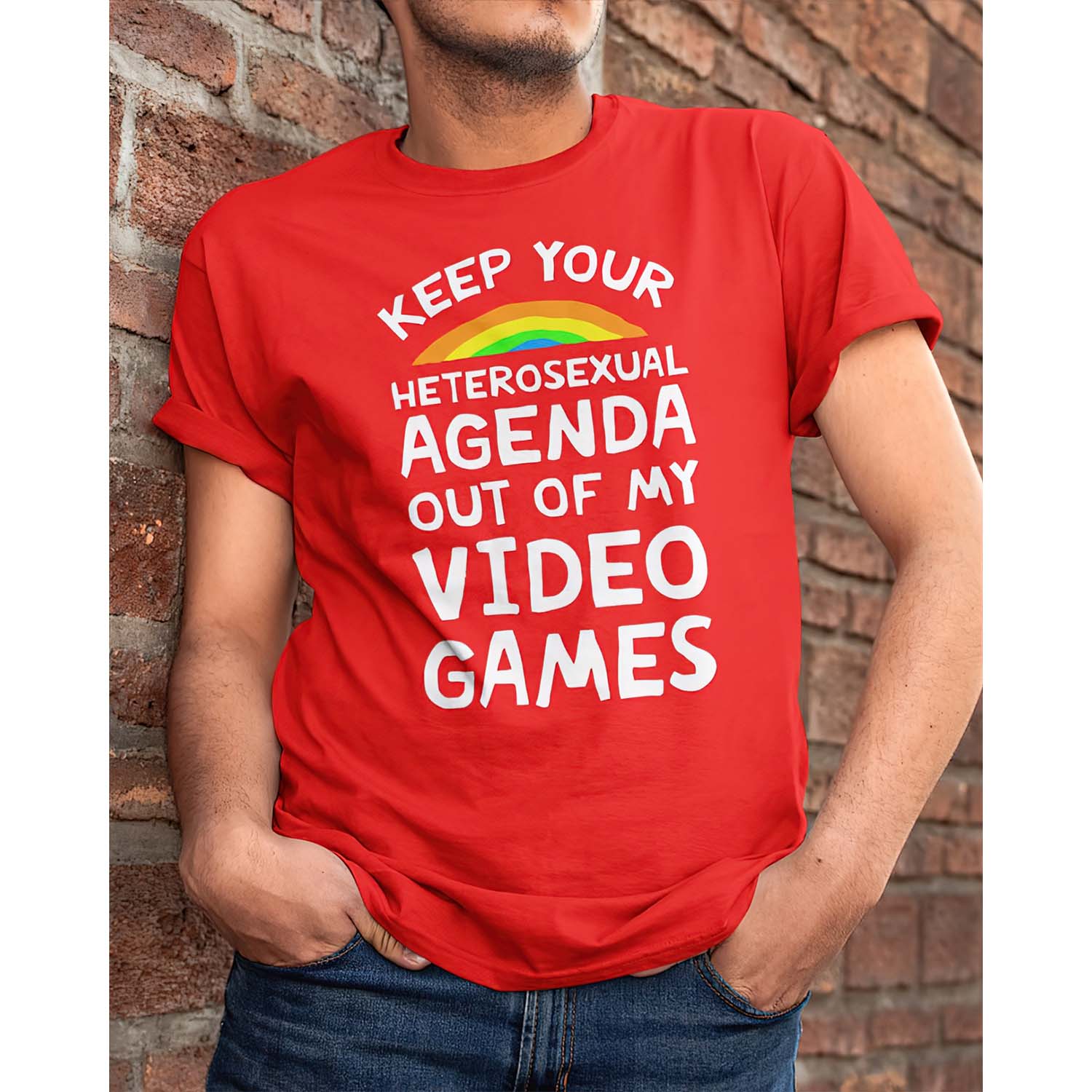 Keep Your Heterosexual Agenda Out Of My Video Games Shirt