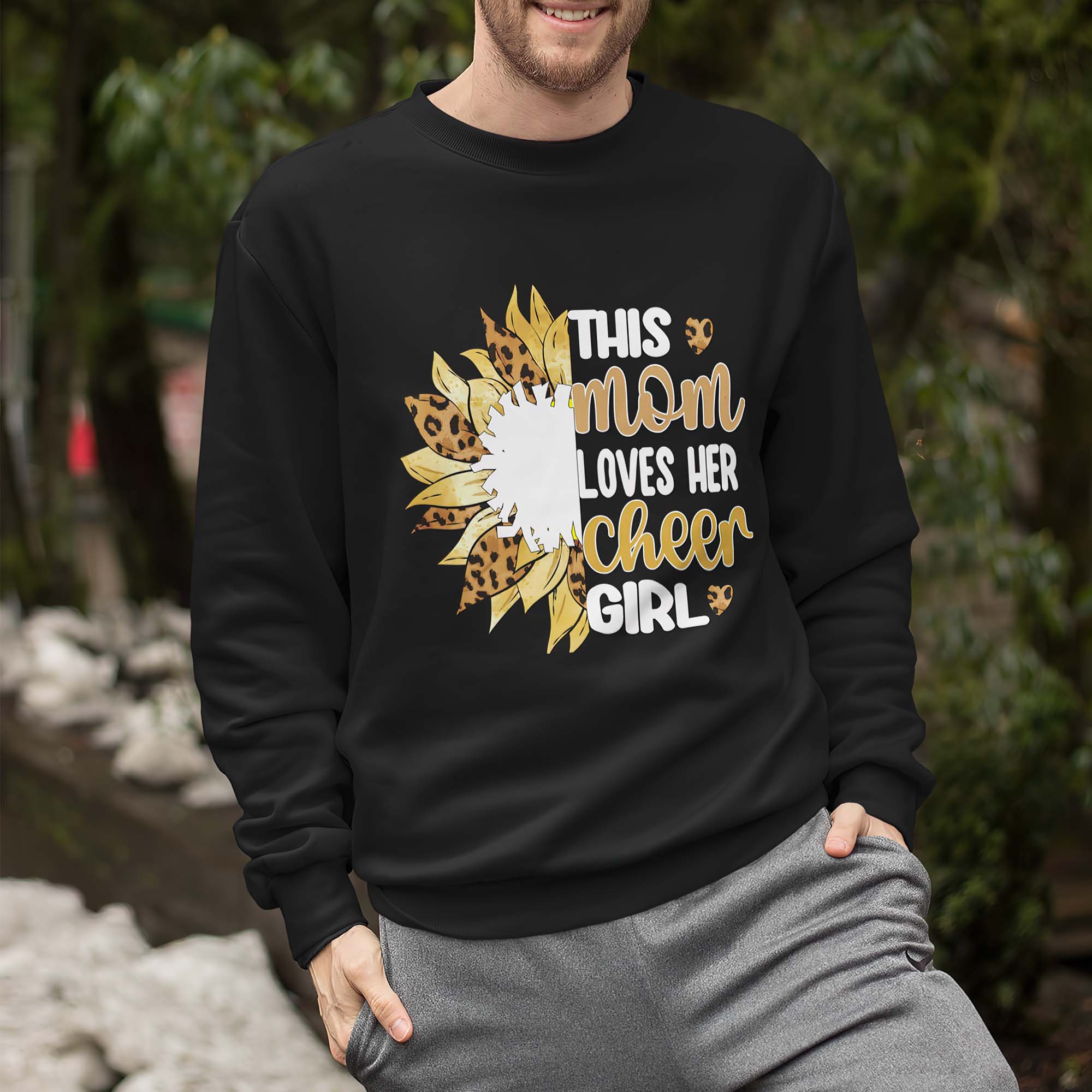 This Mom Loves Her Cheer Girl Sweatshirt This Mom Loves Her Cheer Girl Sweatshirt
