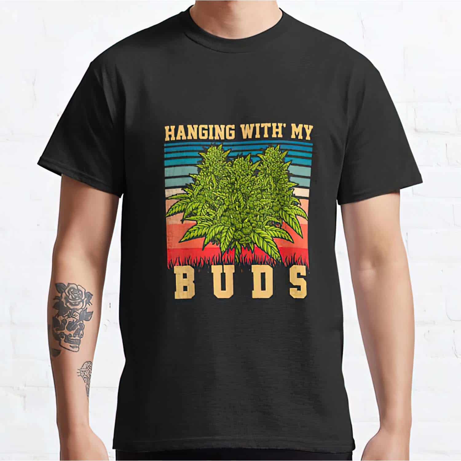 Hanging With My Buds Weed Vintage Shirt Hanging With My Buds Weed Vintage Shirt