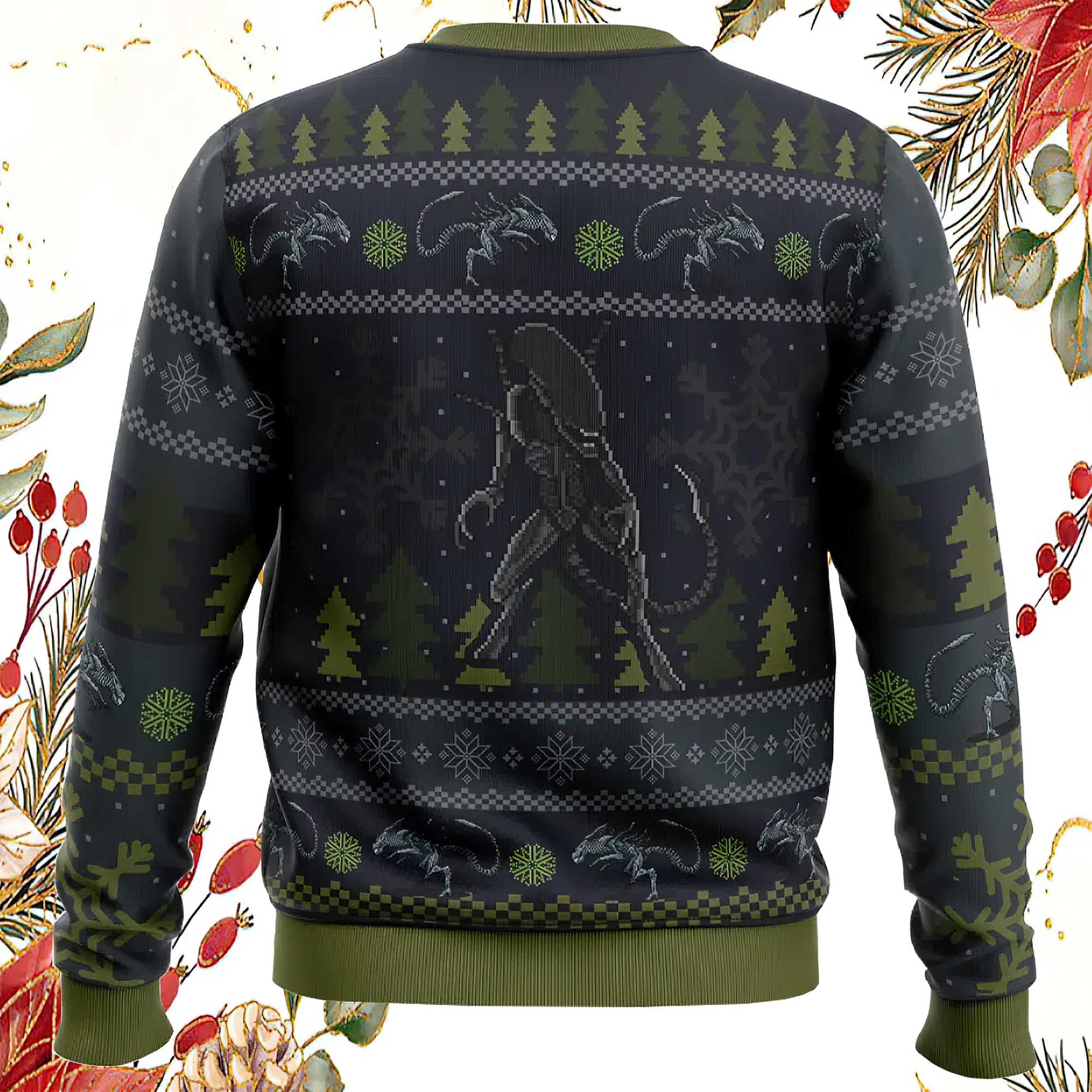 A Christmas Bug Hunt Xenomorph Ugly Christmas Sweater A Christmas Bug Hunt Xenomorph Ugly Christmas Sweater