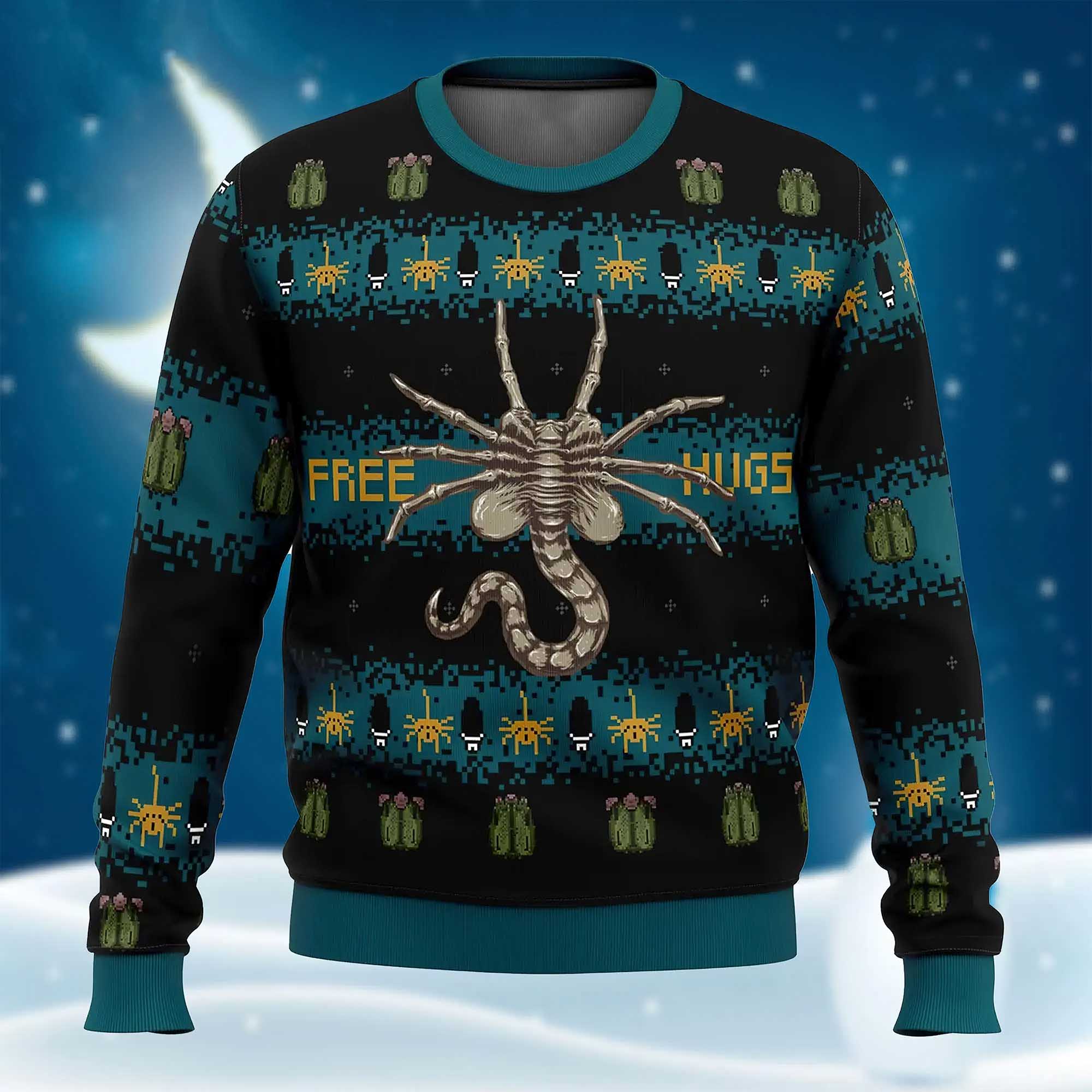 Alien Facehugger Christmas Sweater Alien Facehugger Christmas Sweater