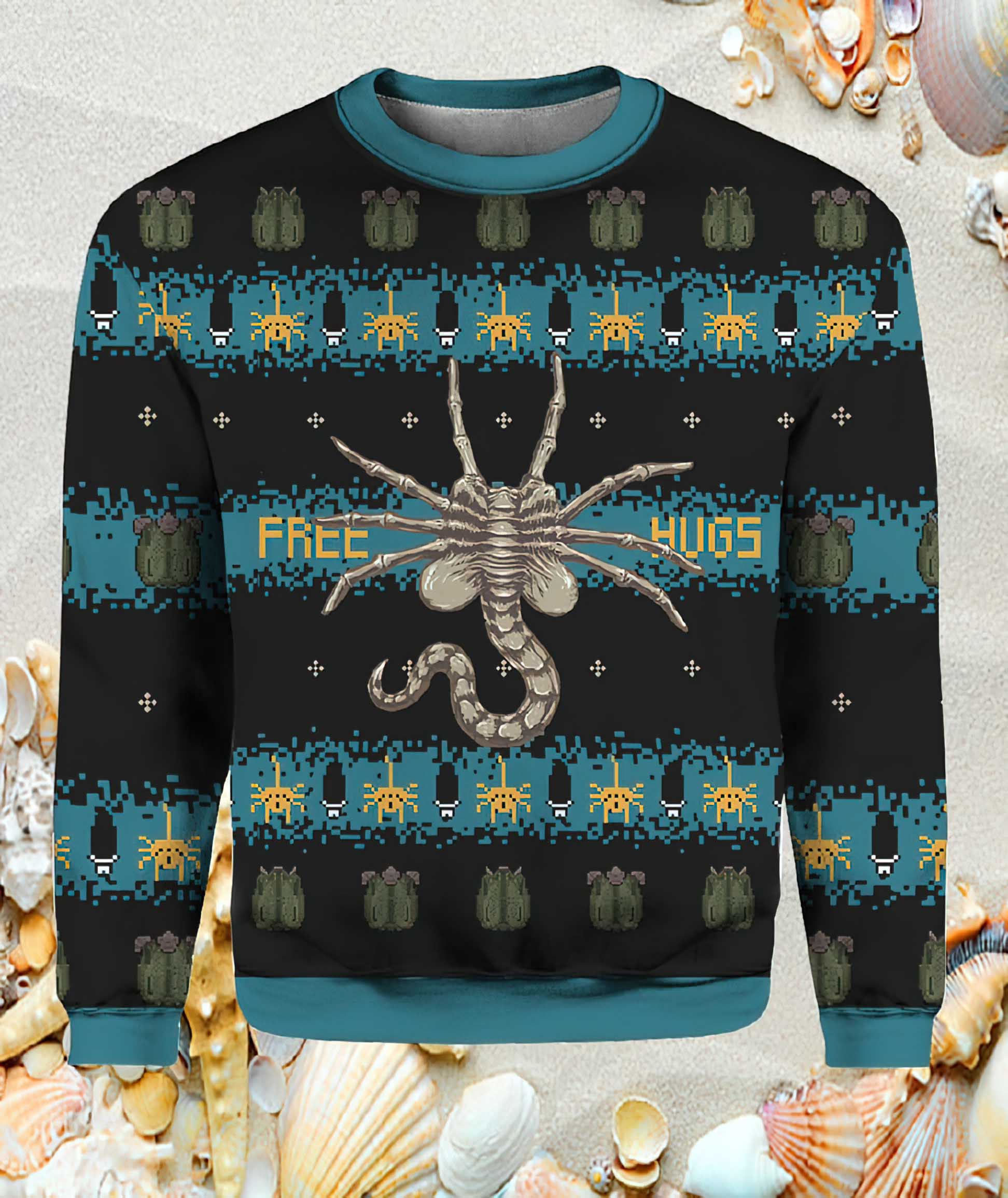 Alien Facehugger Christmas Sweater Alien Facehugger Christmas Sweater
