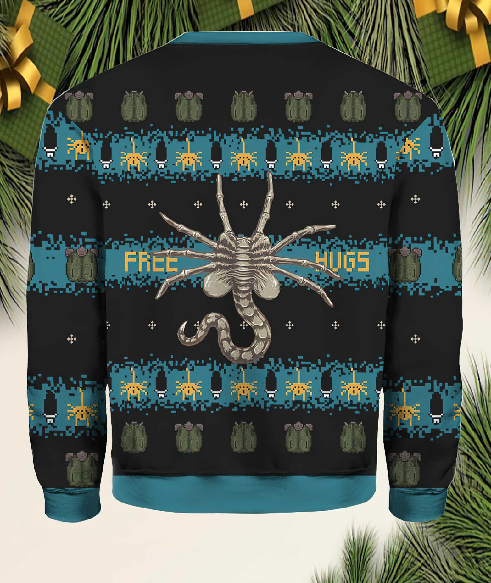 Alien Facehugger Christmas Sweater Alien Facehugger Christmas Sweater