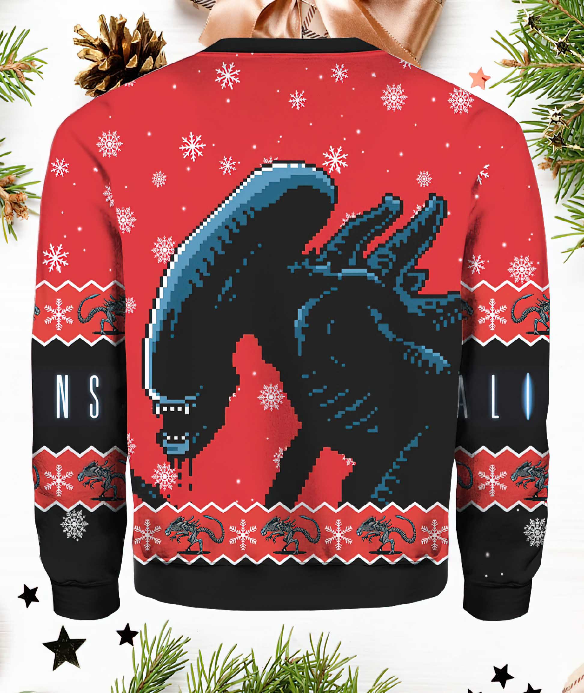Alien Xenomorph Christmas Sweater Alien Xenomorph Christmas Sweater
