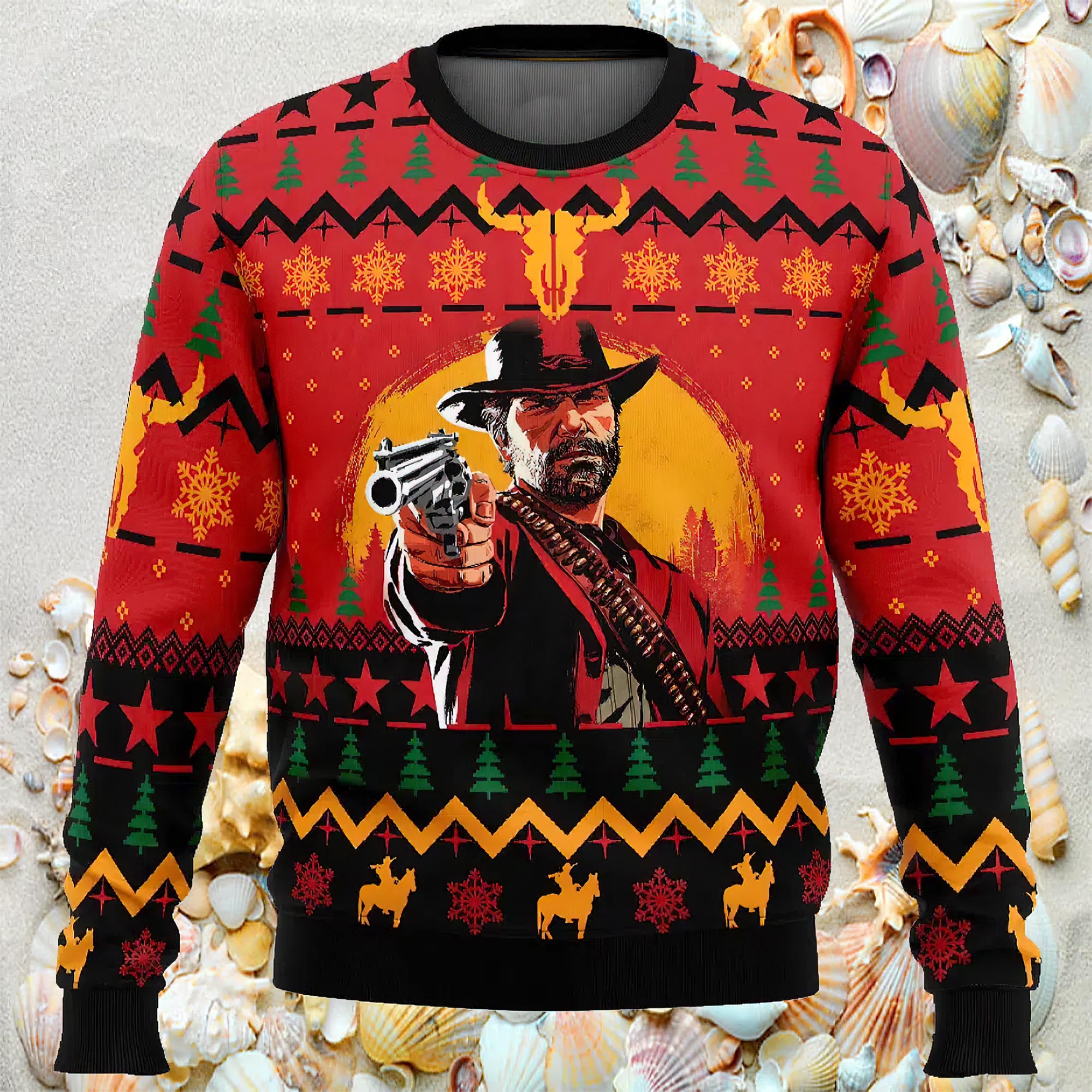 Arthur Morgan Red Dead Redemption Ugly Christmas Sweater Arthur Morgan Red Dead Redemption Ugly Christmas Sweater