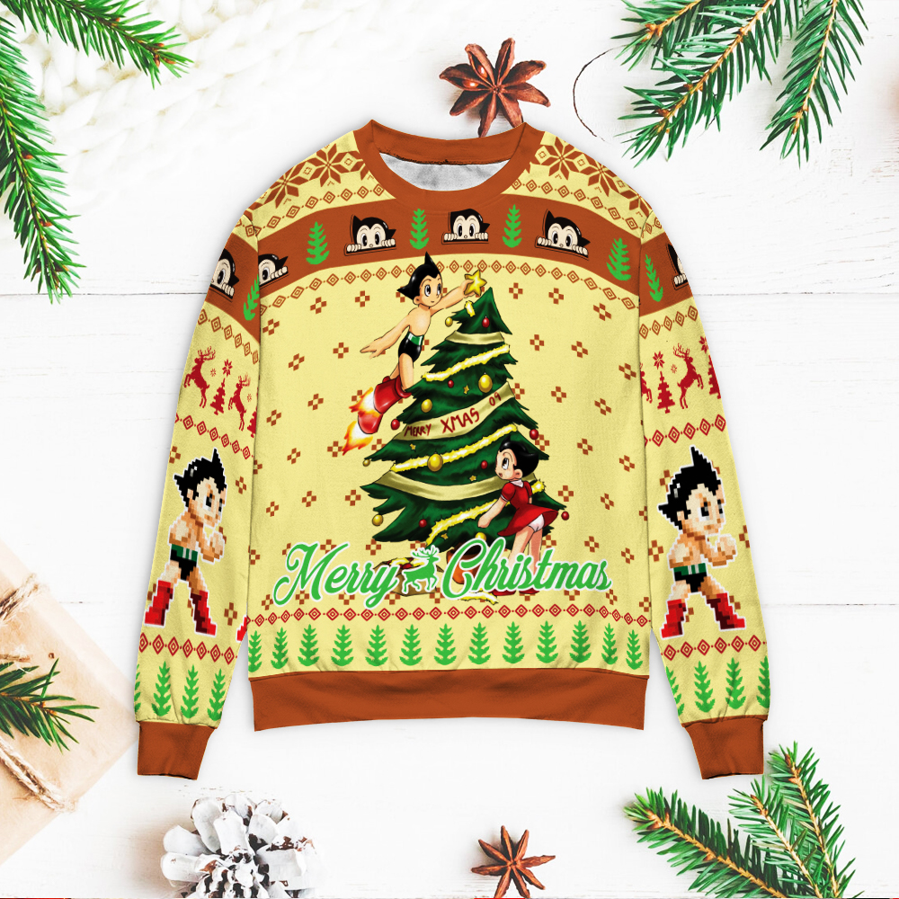 Astro Boy Merry Christmas Sweater Astro Boy Merry Christmas Sweater