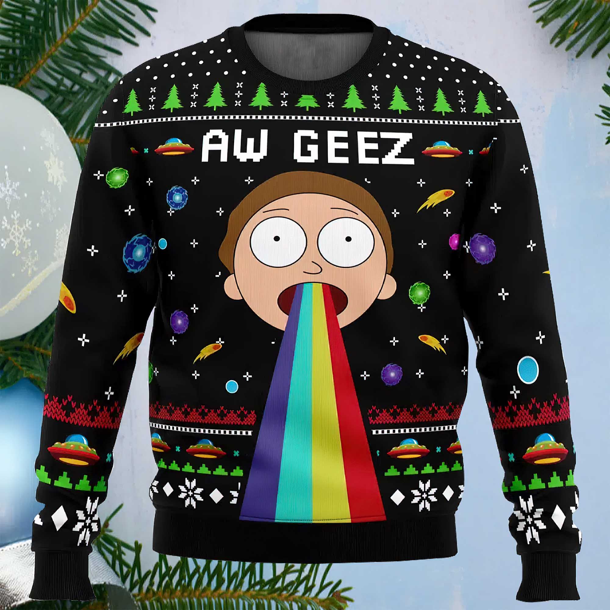 Aw Geez Ugly Christmas Sweater Aw Geez Ugly Christmas Sweater