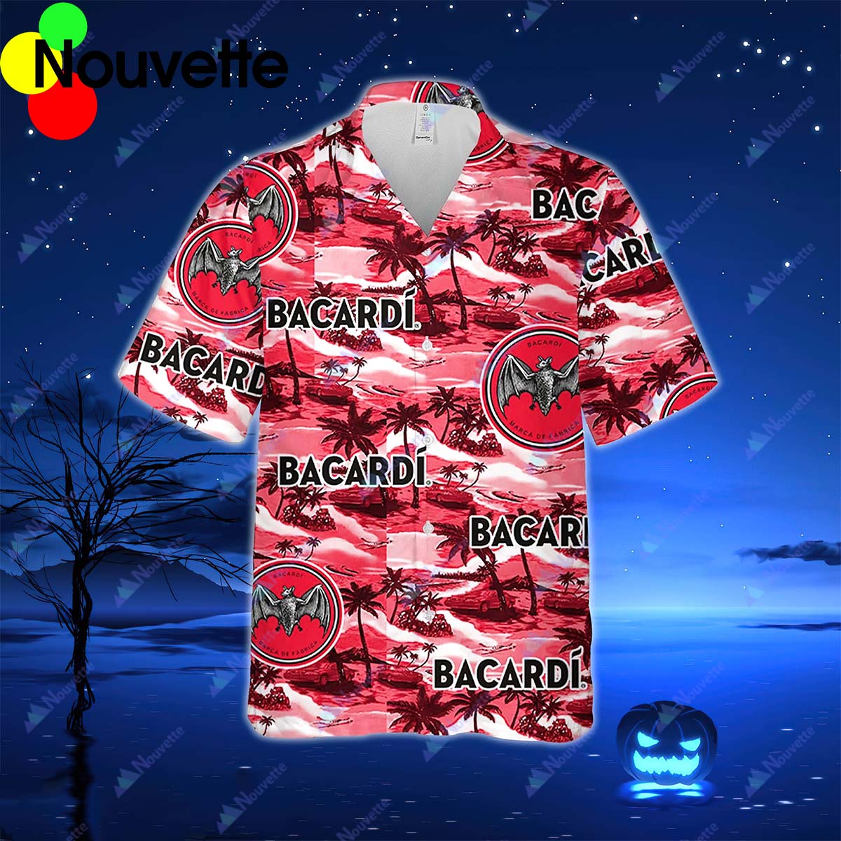 Bacardi Sea Island Hawaiian Shirt
