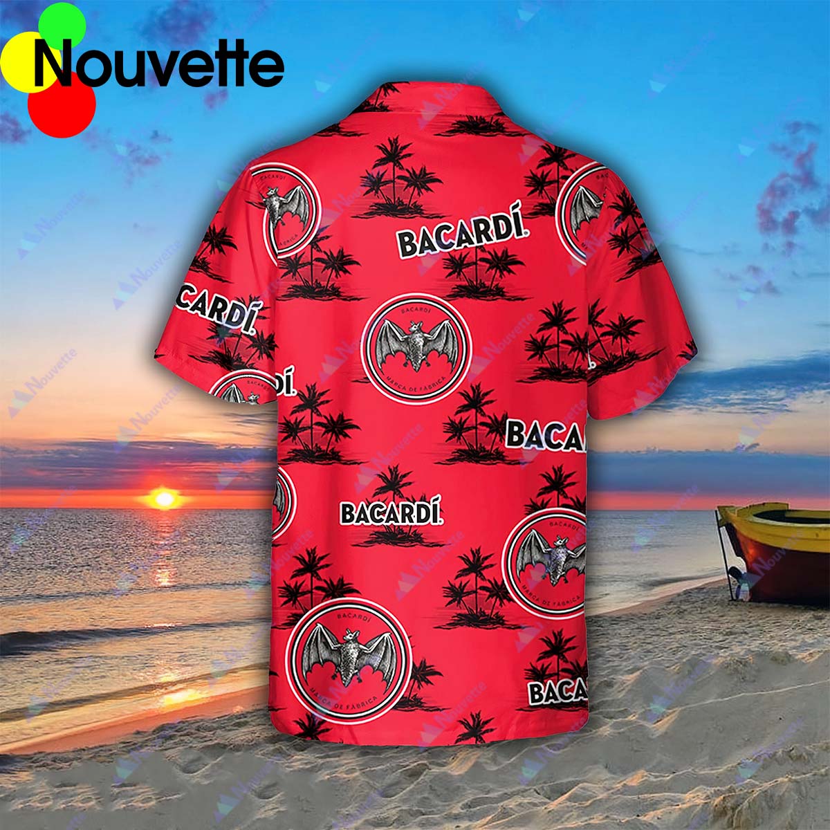 Bacardi Summer Coconut Pattern Shirt Bacardi Summer Coconut Pattern Shirt