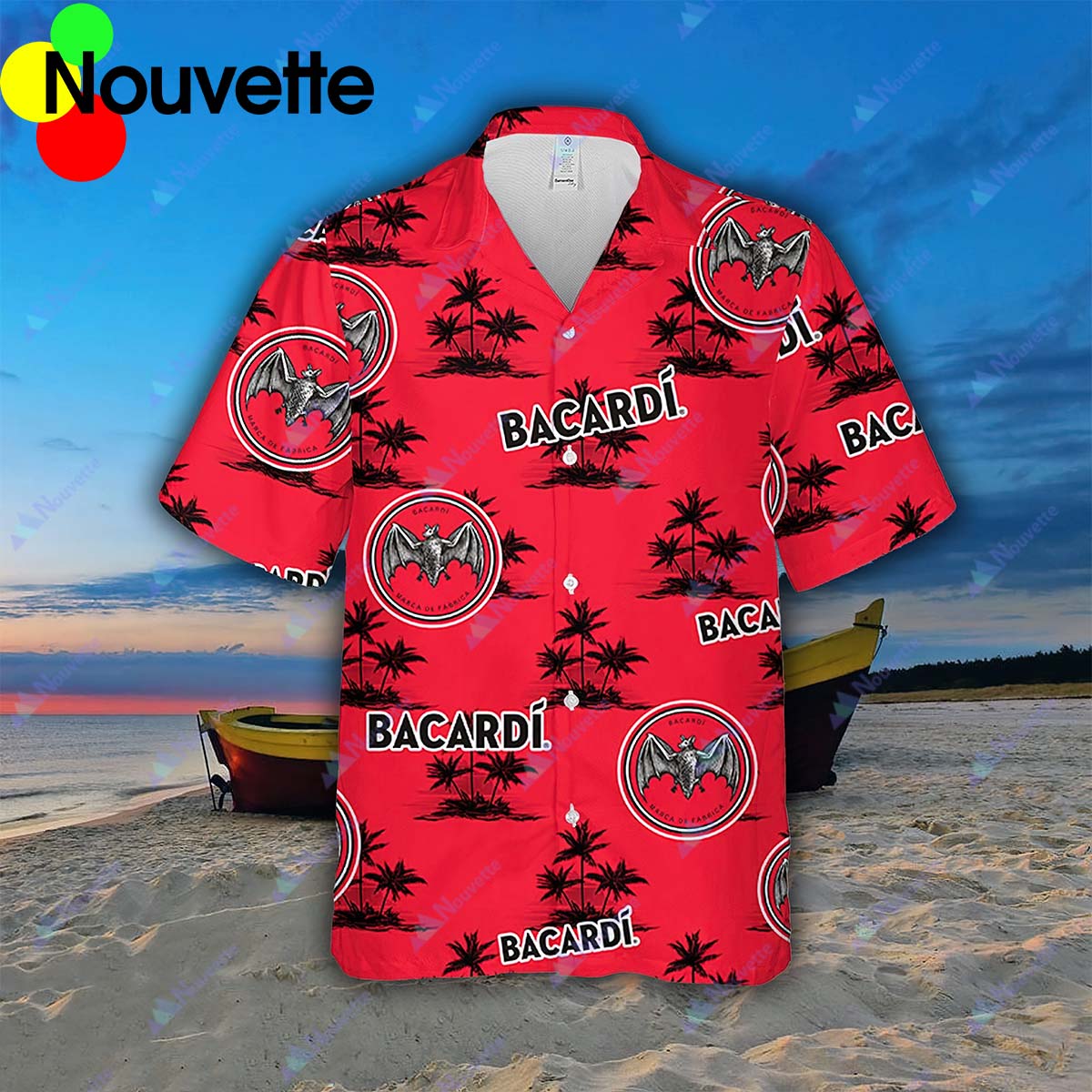 Bacardi Summer Coconut Pattern Shirt Bacardi Summer Coconut Pattern Shirt