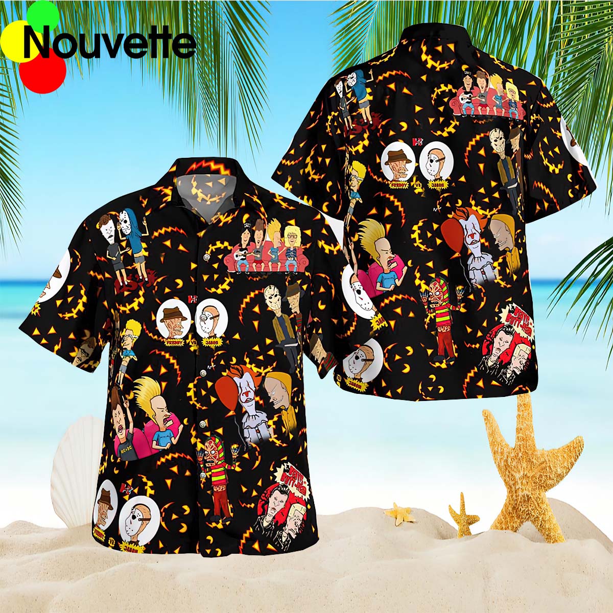 Beavis And Butt-Head Halloween Hawaiian Shirt