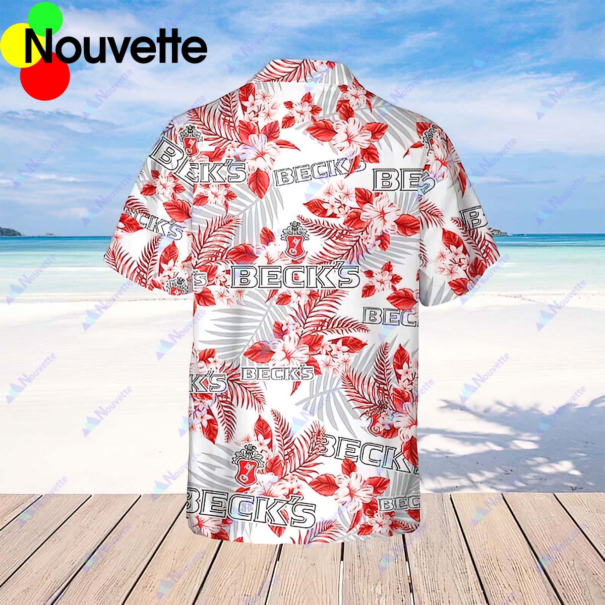 Beck’S Hibiscus Flower Patter Shirt Beck’S Hibiscus Flower Patter Shirt